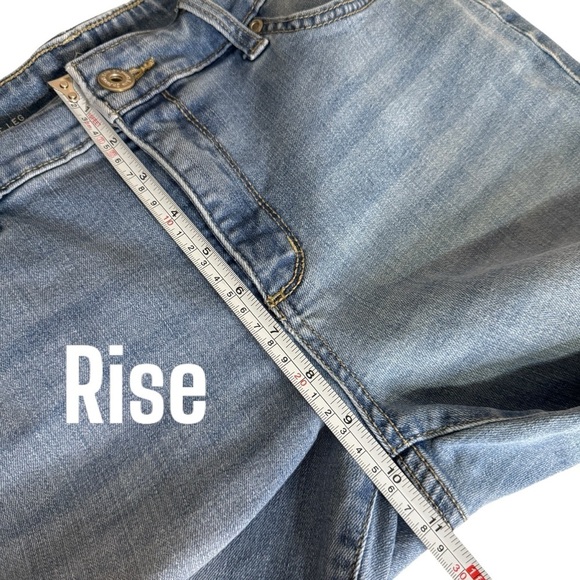 St John Bay Straight leg medium wash denim jeans women’s 8 - Picture 7 of 9